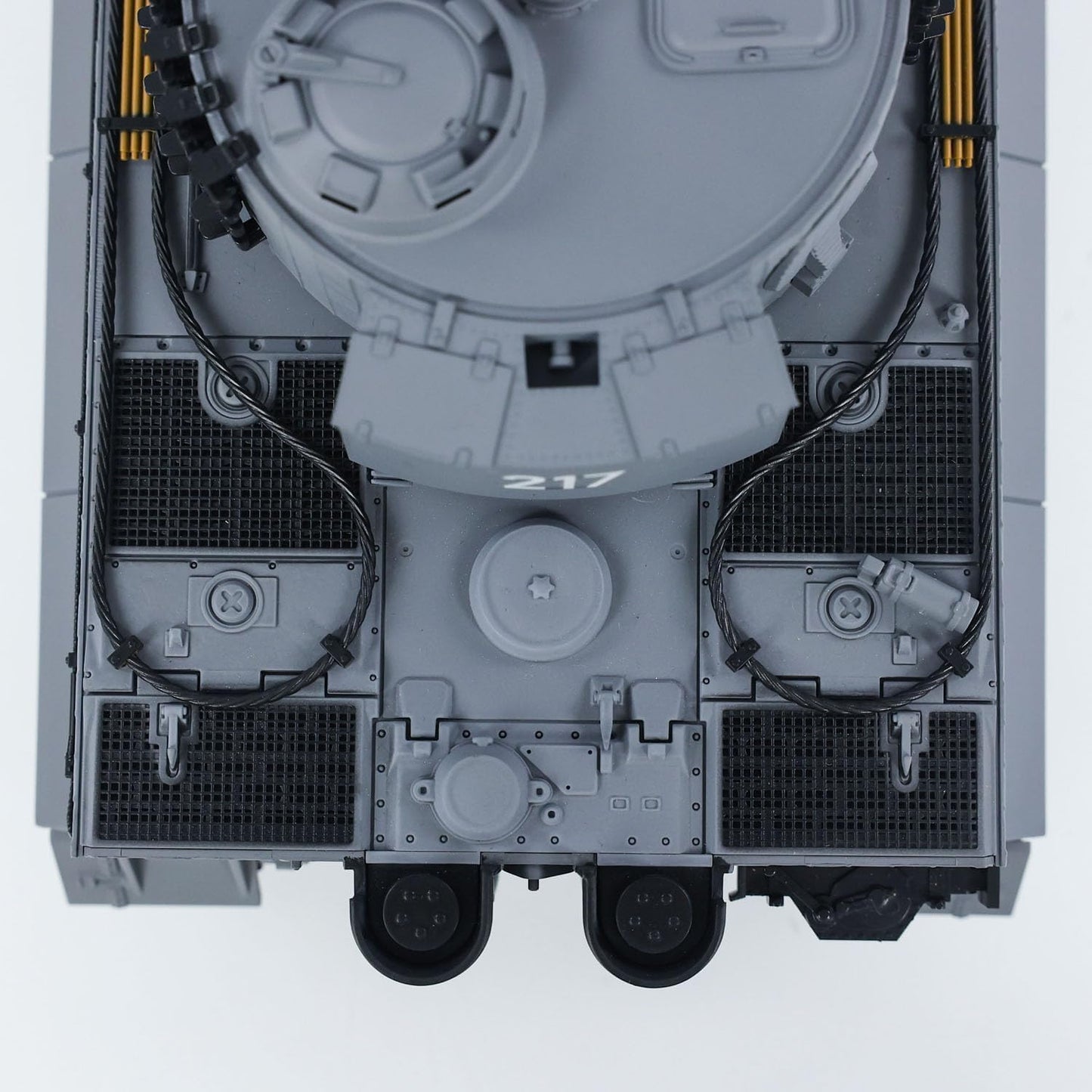 German Tiger I Heavy Tank, 1/24 Infrared IR Combat Panzer RTR 2.4Ghz RC Armored Vehicle, Taigen 3841-11-M Standard Paintless Middle Version, Sound Light Recoil WWII Military Model, Gray