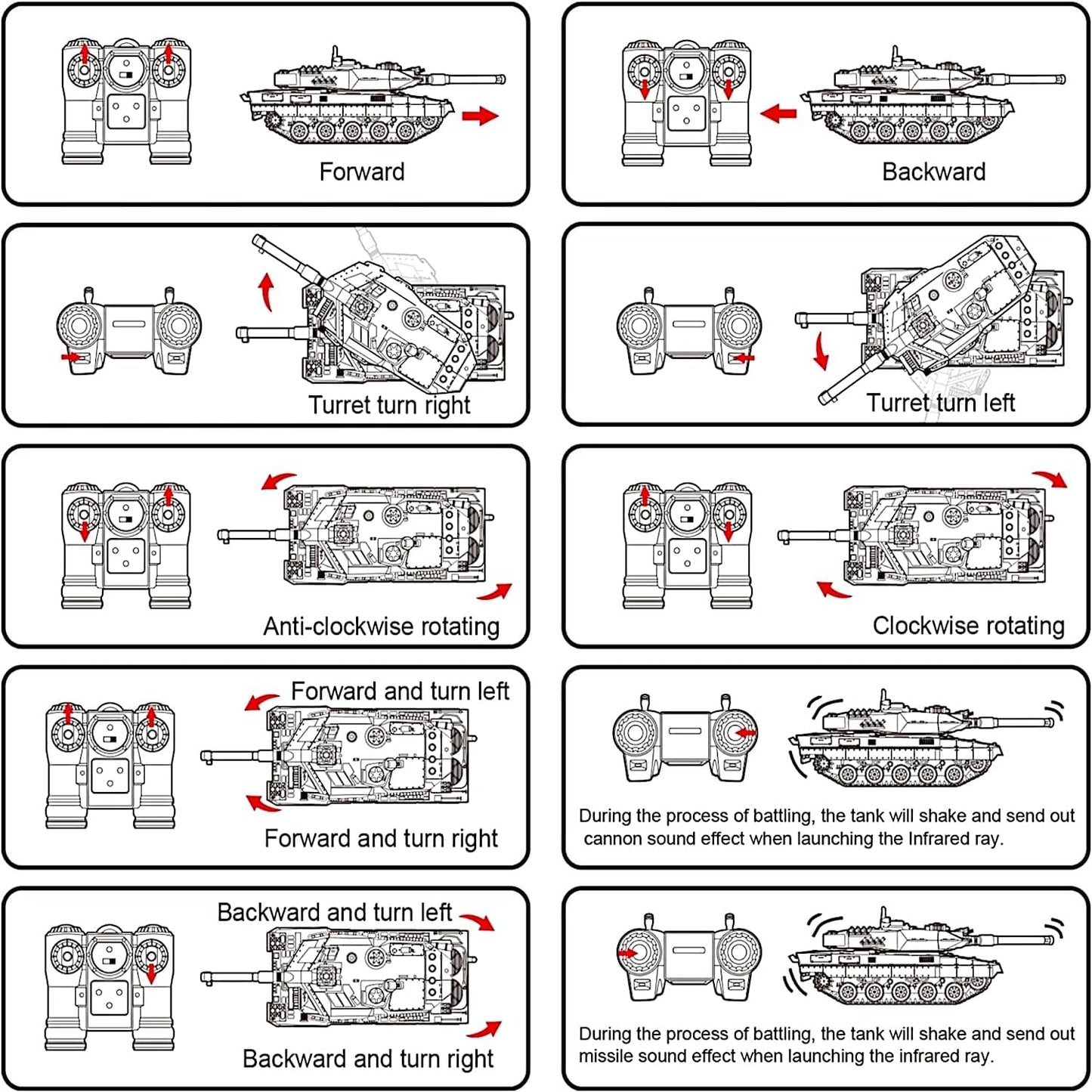 US Army M1A2 Abrams Main Battle Tank, 1/24 RTR RC Armored Fighting Vehicle, 2.4Ghz Infrared-Combat Demo-Play, Smoke Sound Light Recoil Toy, Kids Gift Adult MBT Military Model, Desert Camo