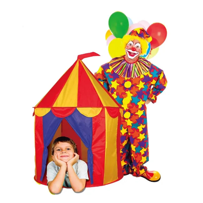 Red Floor Circus Tent Indoor Children Play House Outdoor Kids Castle
