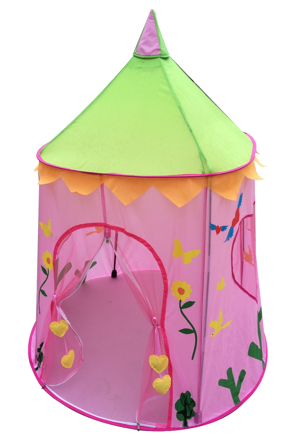 POCO DIVO Princess Castle Wonderland Fairy Palace Girls Pink Play House Kids Tent