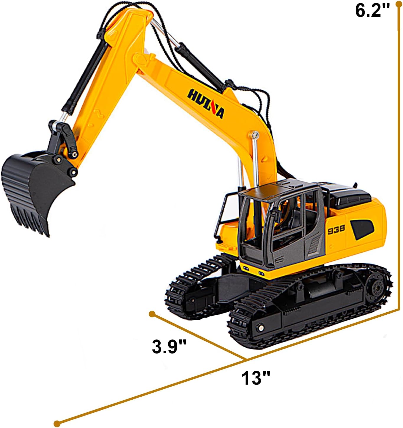 2-Set Alloy RC Truck Crawler Excavator 1/24, 9CH Semi-Trailer, 6CH Track Construction Engine Vehicle, Sound Lights Metal Visor Toy, 2.4G Radio Control Tractor Play, Kid Boy Gift Adult Hobby