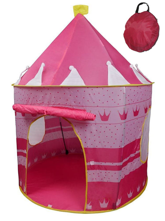 POCO DIVO Crown Princess Castle Girls Outdoor Tent Pink Indoor Play House