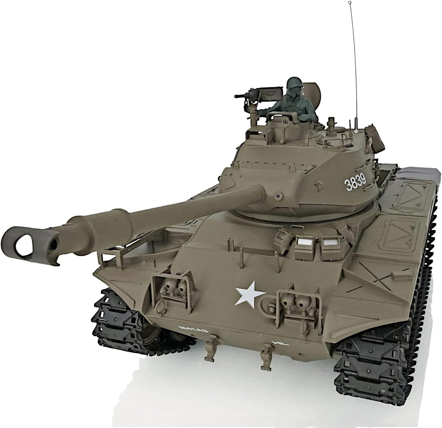 Walker Bulldog M41A3 US Tank, 1/16 Scale RTR RC Military Vehicle, Heng Long 3839 S Edition Upgrade Steel Gearbox, Airsoft BB Battle Infrared IR Combat, Smoke Sound Light Recoil Model