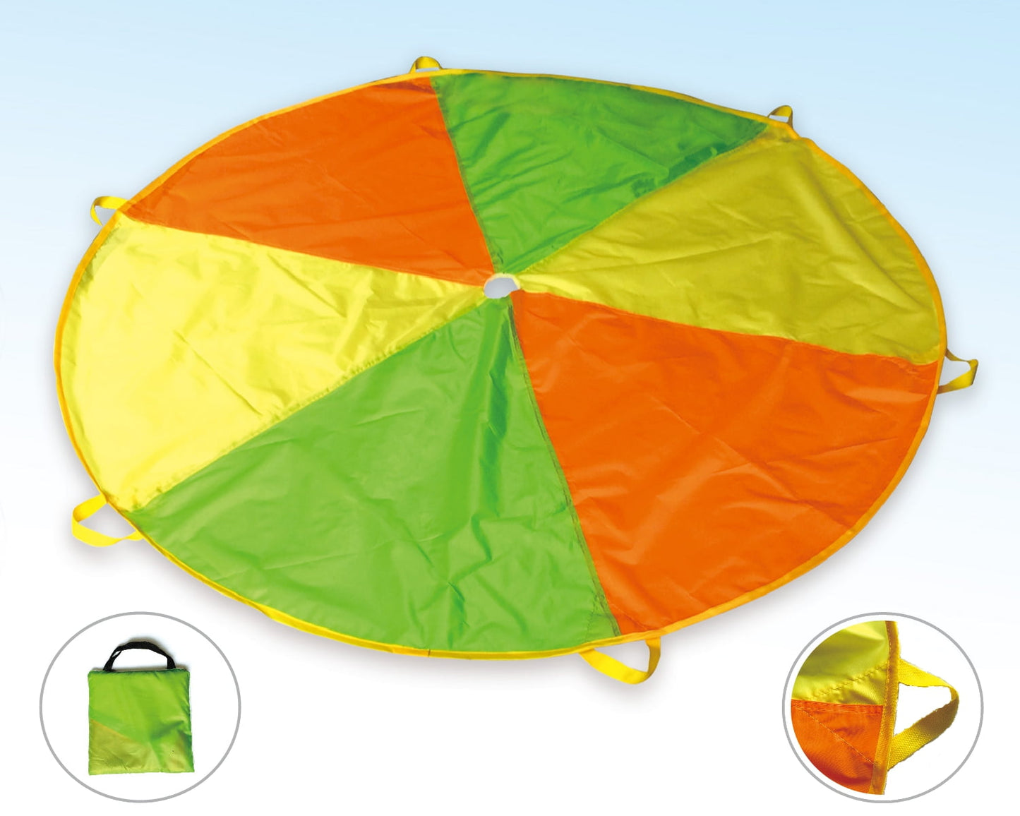 POCO DIVO 6-ft Play Parachute Kids Funchute Children Canopy Wind Tent with 6 Handles