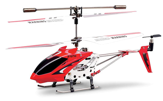 Syma S107/S107G 3 Channel RC Helicopter with Gyro - Red