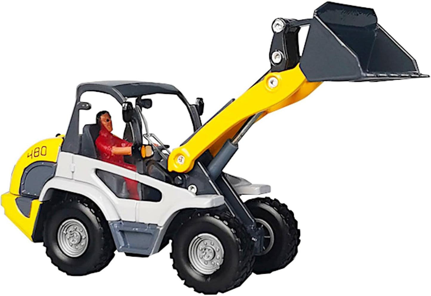 Diecast 1/50 Wheel Loader, Metal Compact Dozer, Heavy Duty Alloy Engine Construction Truck, Action Toy Figure Scale Excavator Model, Kids Boys STEM Education Gift Adult Vehicle Collection