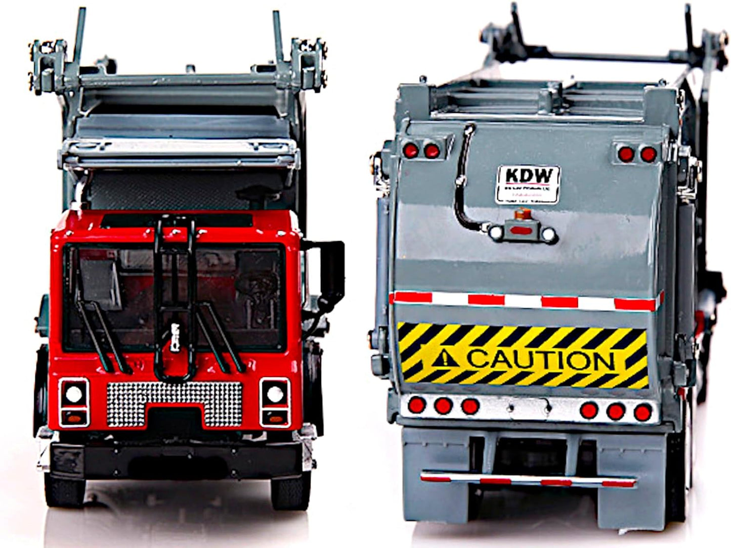 Diecast 1/24 Garbage Truck, Metal Trash Vehicle Material Transporter, Heavy Alloy Waste Recycle Dumpster Car, Action Toy Education Scale Model, Kids Boy Girl STEM Gift Adult Collection, Grey