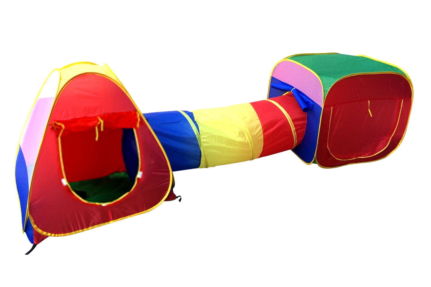 POCO DIVO Cubby-Tube-Teepee 3pc Pop-up Play Tent Children Tunnel Kids Adventure Station