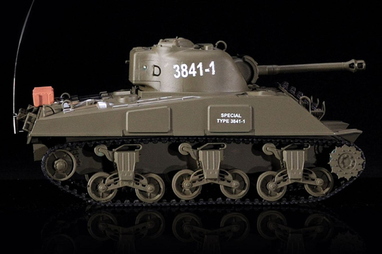 Remote Control 2.4Ghz 1/30 Scale US M4A3 Sherman RC Infrared Battle Tank w/Sound and Lights RC RTR