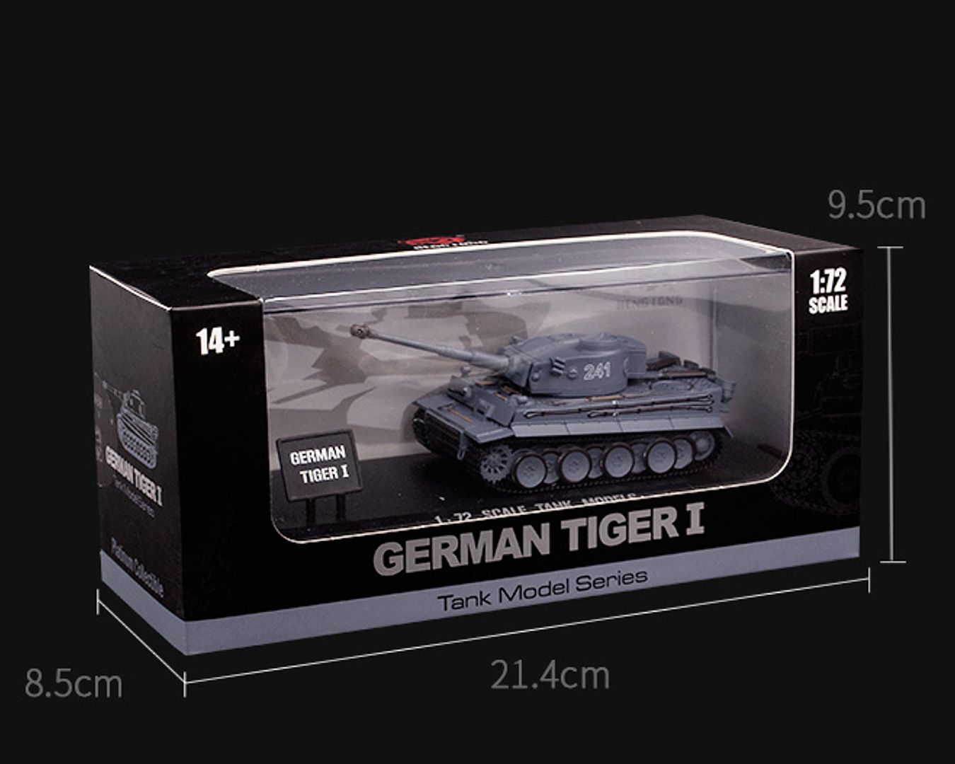 POCO DIVO German Tiger I Tank Diecast 1/72 Scale Showcase Collection Action Model