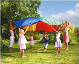 POCO DIVO 12-foot Play Parachute Kids Canopy Children Wind Tent with 8 handles