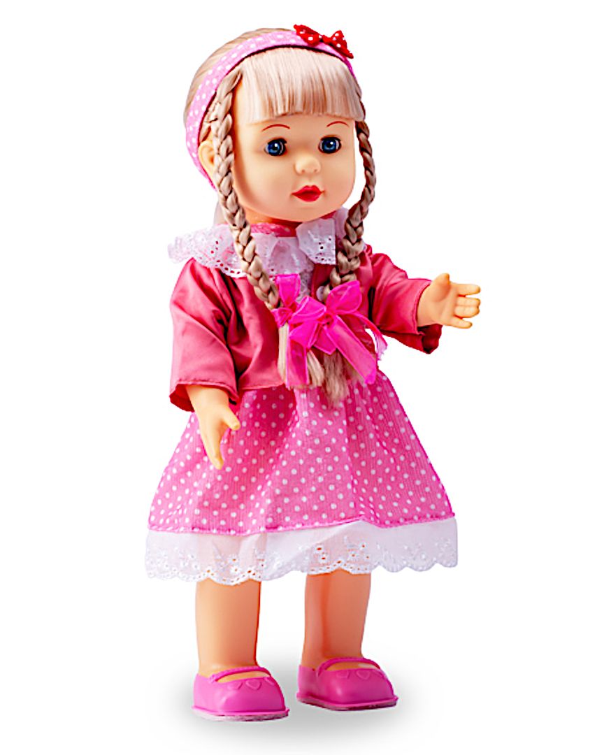 Belinda Walking Doll 17" Interactive Vinyl Dolls Sonic Control Singing Talking Cuddly Baby with Blinking Eyes