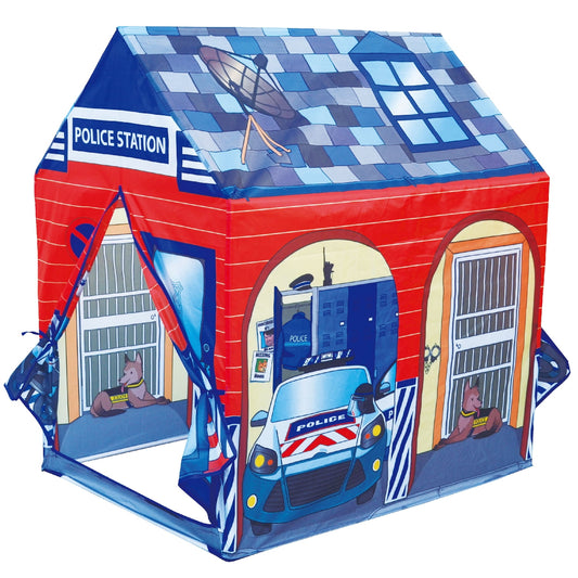 POCO DIVO Police Station Play Tent Kids Pretend Super Hero Playhouse